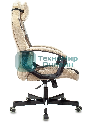 Кресло Бюрократ VIKING 6 KNIGHT BR FABRIC коричневый, ткань, 120 кг, механизм качания