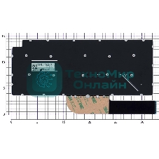 Клавиатура для ноутбука Dell Latitude 3301 черная без рамки