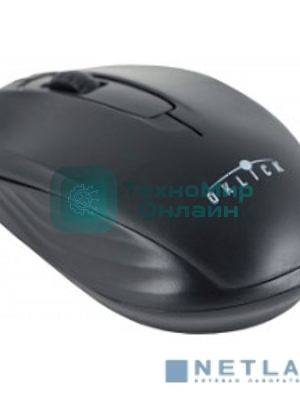 Мышь проводная Oklick 195M черный, 800 dpi, USB, кнопки - 3