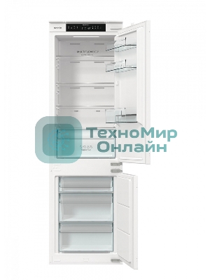 Встраиваемый холодильник Gorenje NRKI517141 белый двухкамерный 175/68 л морозилка снизу, No Frost