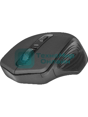 Мышь беспроводная Defender Datum MB-345 черный, 1600 dpi, радиоканал, USB, кнопки - 4