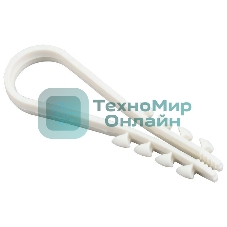 Дюбель-хомут d11-18 мм для круглого кабеля нейлон белый (уп. 100 шт) IEK UHH35-11-18-100