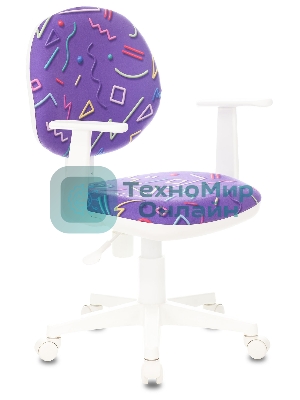 Кресло Бюрократ CH-W356AXSN Sticks 08 фиолетовый, ткань, 120 кг