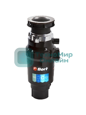 Измельчитель пищевых отходов Bort MASTER ECO (91275752) Число ступеней измельчения 2; Система шумоизоляции Да; Мощность 390 Вт; Объем камеры 1000 мл; Материал камеры Металл; Система защиты от перегрузки и заклинивания; Скорость холостого хода 2600 об/мин; Вес изделия 4,36 кг; Напряжение сети 220 В; Частота тока 50 Гц; Двигатель Постоянного тока с магнитами; Мощность л.с. 0,5; Производительность 3,2 кг/мин; Диаметр сливного отверстия 3 1/2