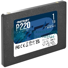 Накопитель SSD Patriot P220, 1Tb, SATA III, 2.5