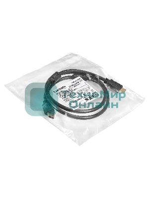 Кабель HDMI ExeGate EX-CC-HDMI2-1.0F (19M/19M, v2.0, 1м, 4K UHD, Ethernet, ферритовые кольца, позолоченные контакты)