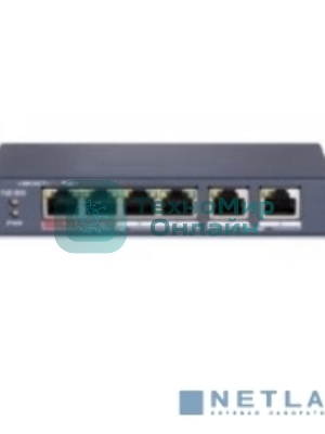 Коммутатор HiWatch DS-S604P неуправляемый