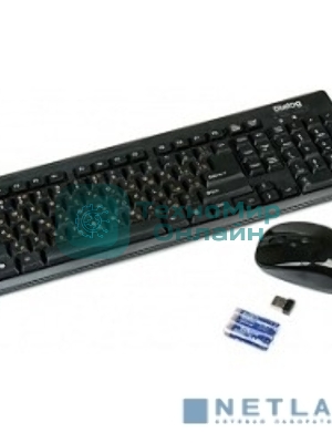 Комплект клавиатура+мышь Dialog KMROP-4010U беспроводной, USB, 1600 DPI, чёрный