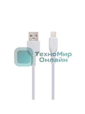 Кабель USB 2.0 HOCO X13, AM/Lightning M, белый, 1м