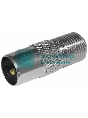 Переход гнездо F-штекер TV Rexant