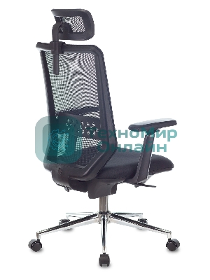 Кресло Бюрократ MC-612N-H TW-01 черный, сетка, подголовник