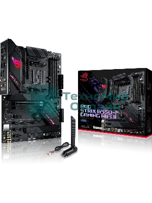 Материнская плата ASUS ROG STRIX B550-F GAMING WIFI II, AM4, AMD B550, 4xDDR4, 6xSATA, 2xM.2, 1xPCIe 3.0 x4, 1xPCIe 4.0 x16, 3xPCIe x1, 1xDP, 1xHDMI, 1x 2.5Gb LAN, 1xUSB-A 3.2 Gen 2, 2xUSB-A 3.2 Gen 1, 1xUSB-C 3.2 Gen 2, 5x3.5 мм, 7.1, ATX