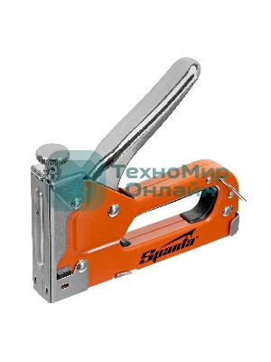 Набор Sparta: степлер мебельный регулируемый, скобы 500 шт, рулетка 2м., тип скобы 53, 4-14 мм