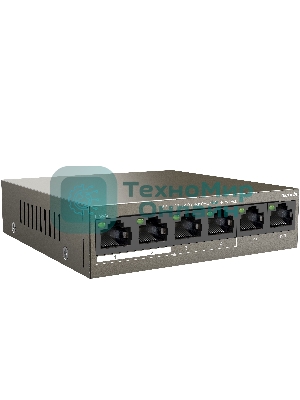 Коммутатор Tenda TEF1106P-4-63W 6PORT 100M 4POE