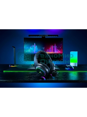 Гарнитура Razer Barracuda X Chroma чёрный, беспроводная, радиоканал, до 70 ч, съёмный микрофон, подсветка