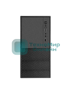 Компьютерный корпус Minitower ExeGate BAA-308M-UNS450 (mATX, БП UNS450 с вент. 12см, 2*USB, HD Audio, черный)