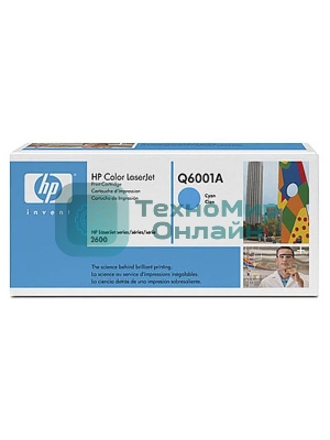 Картридж лазерный HP Q6001A голубой для Color LaserJet 2600 2000 стр.