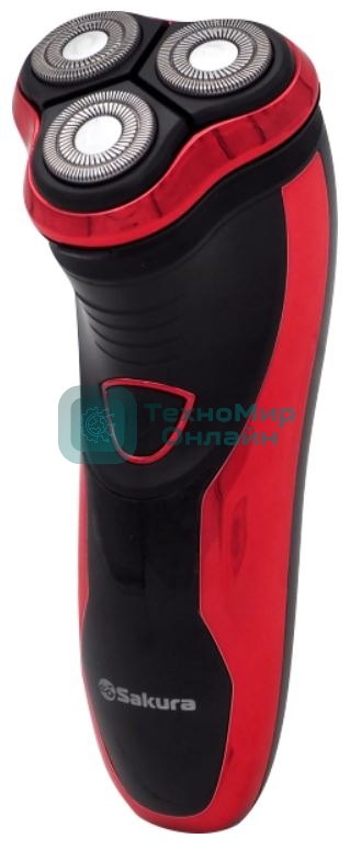 Электробритва Sakura SA-5409R 3гол триммер влаж.бритье