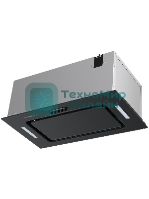 Вытяжка встраиваемая HOMSair Crocus Push 52 черный, 51.8 см, 850 куб. м/ч, 53 дБ