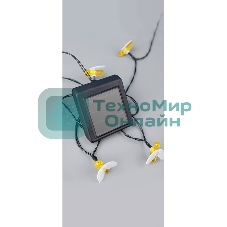 Каскад Lamper Янтарные Пчелы LED 10 м с выносной солнечной панелью 2 м и аккумулятором, IP65, теплое белое свечение