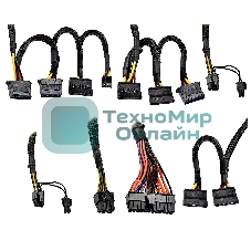 Блок питания ExeGate 750PPX RTL (EX292336RUS), 750Вт, 140мм, модульный, черный