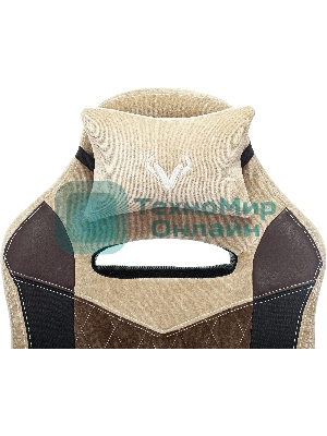 Кресло Бюрократ VIKING 6 KNIGHT BR FABRIC коричневый, ткань, 120 кг, механизм качания