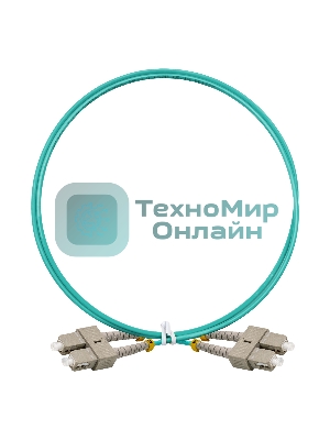 Патч-корд волоконно-оптический ExeGate FC-D-503-SC-SC-1M-LSZH (Шнур ВО MM 50/125 (OM3), SC/UPC-SC/UPC, Duplex, LSZH, 1м)