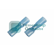 Клемма плоская Rexant полностью изолированная термоусаживаемая гнездо 6.6 мм 1.5-2.5 мм² (РПи-м-т 2.5-(6.3) синий