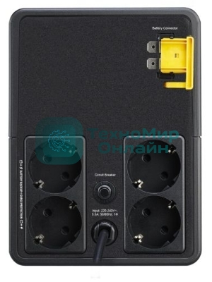 Источник бесперебойного питания APC Easy-UPS BVX1200LI-GR 650Вт 1200ВА черный