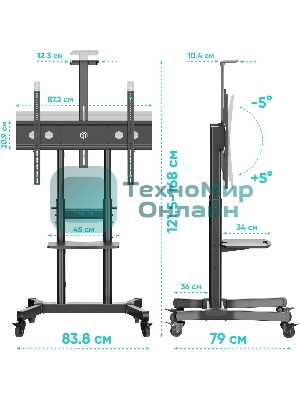Стойка ONKRON TS1891 черный