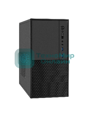 Компьютерный корпус Minitower ExeGate BAA-308MU2-UNS400 (mATX, БП UNS400 с вент. 12см, 1хUSB+2хUSB 3.0, HD Audio, черный)