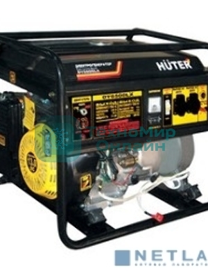 Электрогенератор бензиновый Huter DY6500LX, 5.5 кВт, 71 дБ, 74 кг