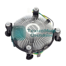 Кулер для процессора ACD серебристый, 90 мм, алюминий, 2500 об/мин, 26.8 дБ, 4 pin, 65 Вт, 44 мм