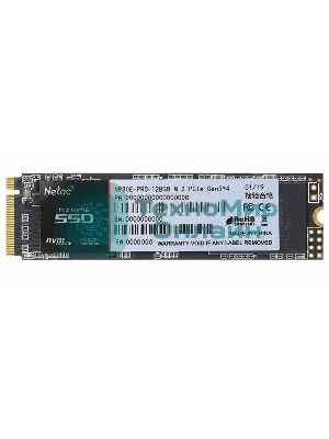 Накопитель SSD Netac N930E Pro, 128Gb, PCIe 3.1 x4, M.2 2280, NVMe, R/W 970/650