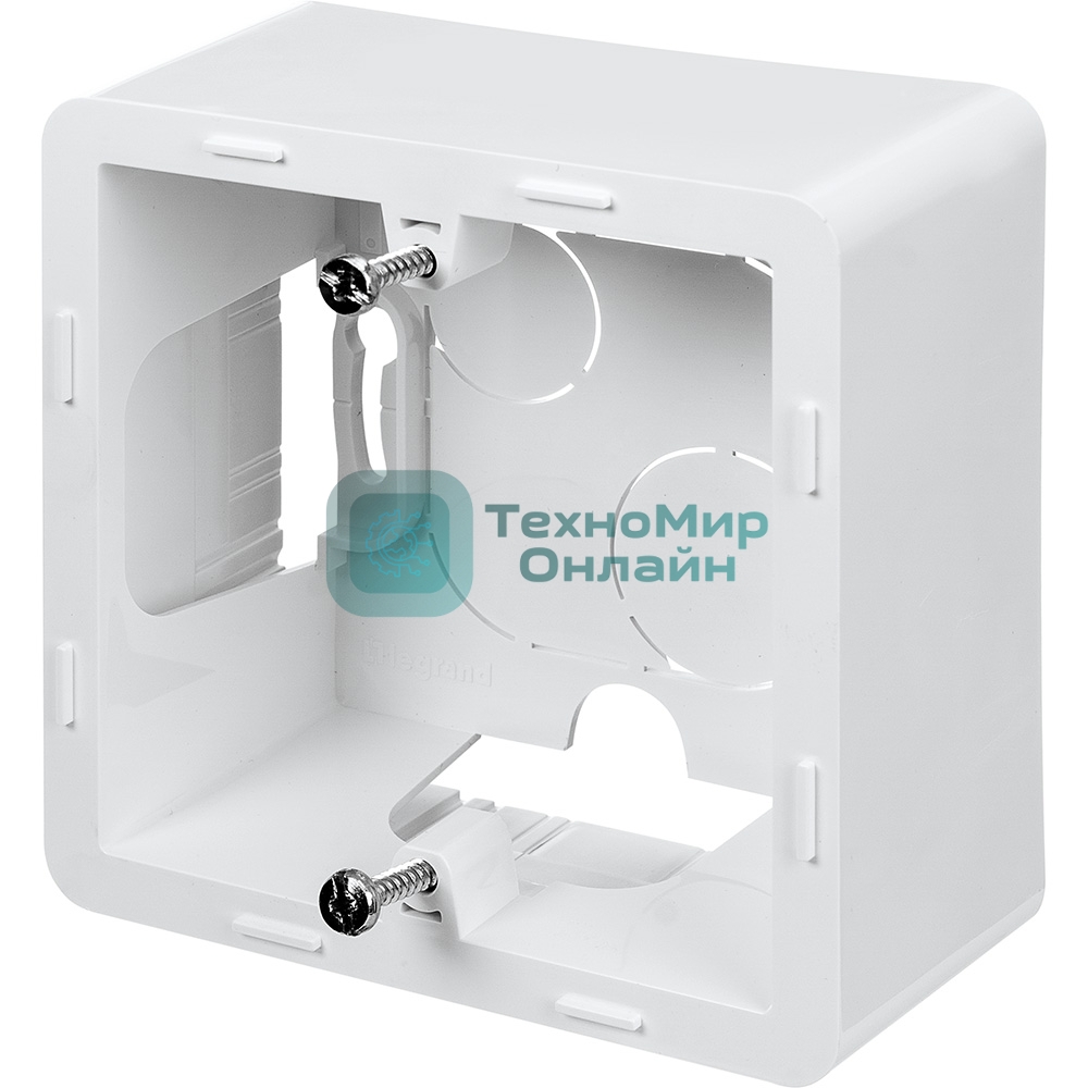 Коробка накладного монтажа 1 пост белый Inspiria