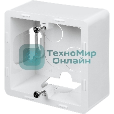 Коробка накладного монтажа 1 пост белый Inspiria