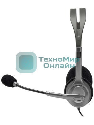Гарнитура проводная Logitech Headset H110 grey (981-000472/981-000271)
