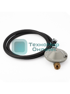 Комплект для подключения газового гриля с регулятором давления РДСГ 1-1,2 под шланг с внутренним диаметром 9 мм