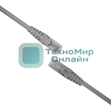 Патч-корд NTSS NTSS-PC-FTP-RJ45-5e-0.5-LSZH-GY NTSS-PC-FTP-RJ45-5E-0.5-LSZH FTP RJ-45 вил.-вилка RJ-45 cat.5e 0.5м серый LSZH (уп.:1шт) 26AWG