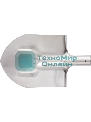 Лопата штыковая Сибртех нерж. сталь, 200х265 мм, ребра жесткости, без черенка, Россия