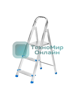 Стремянка Сибртех 3 ступени, стальная, оцинкованная