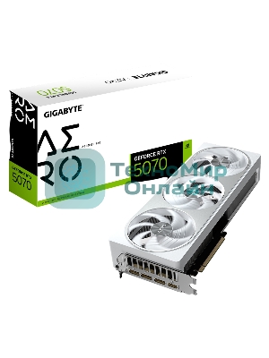 Видеокарта Gigabyte PCI-E GV-N5070AERO OC-12GD 1.0 NVIDIA GeForce RTX 5070 12Gb 192bit GDDR7 2805/28000 HDMIx1 DPx3 HDCP Ret