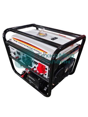 Генератор бензиновый Kranz KR9000EA-3, 9кВт, 230В/380В, 25л, коннектор автоматики, электростартер