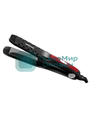 Выпрямитель для волос Centek CT-2009 черный/красный, 32 мм, 200 °C, 1 режим