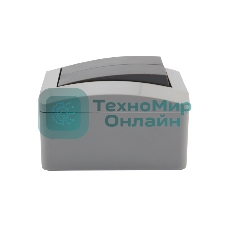 Выключатель двухклавишный Kranz INDUSTRIAL открытой установки, IP54 серый