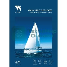 Глянцевая фотобумага NVPrint для струйной печати 230 г/м A4 50 листов