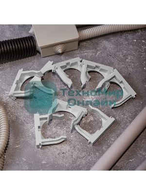 Крепеж-клипса для монтажного пистолета Rexant Ø 50 мм, серая (25 шт/уп)