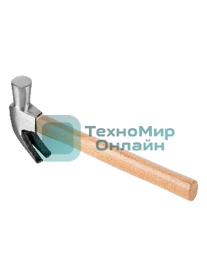 Молоток-гвоздодер Sparta 450 г боек 27 мм деревянная рукоятка