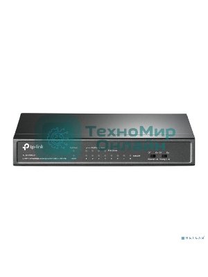 Коммутатор TP-Link 8-Port 10/100Mbps Unmanaged Switch with 4-Port PoE, metal case, desktop mount, PoE budget 41W.