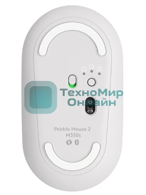 Мышь беспроводная Logitech Pebble 2 M350S белый, 4000 dpi, Bluetooth, кнопки - 3